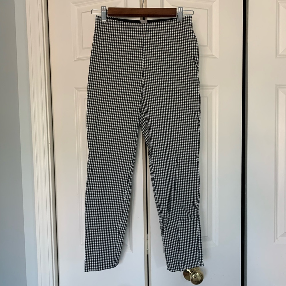 H&M Gingham Pants NWOT